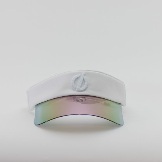 The Visor - White / Iridescent