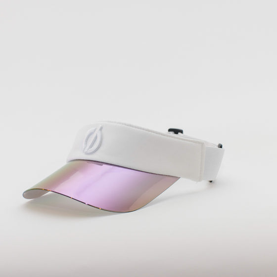 The Visor - White / Iridescent